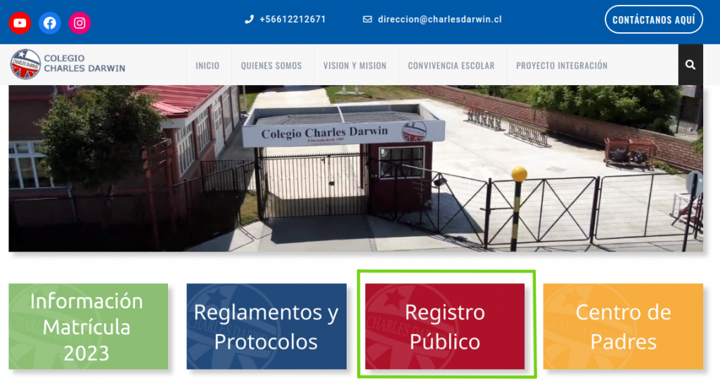 INFORMACIÓN IMPORTANTE DEL REGISTRO PÚBLICO SOLICITUD DE MATRÍCULA 2023